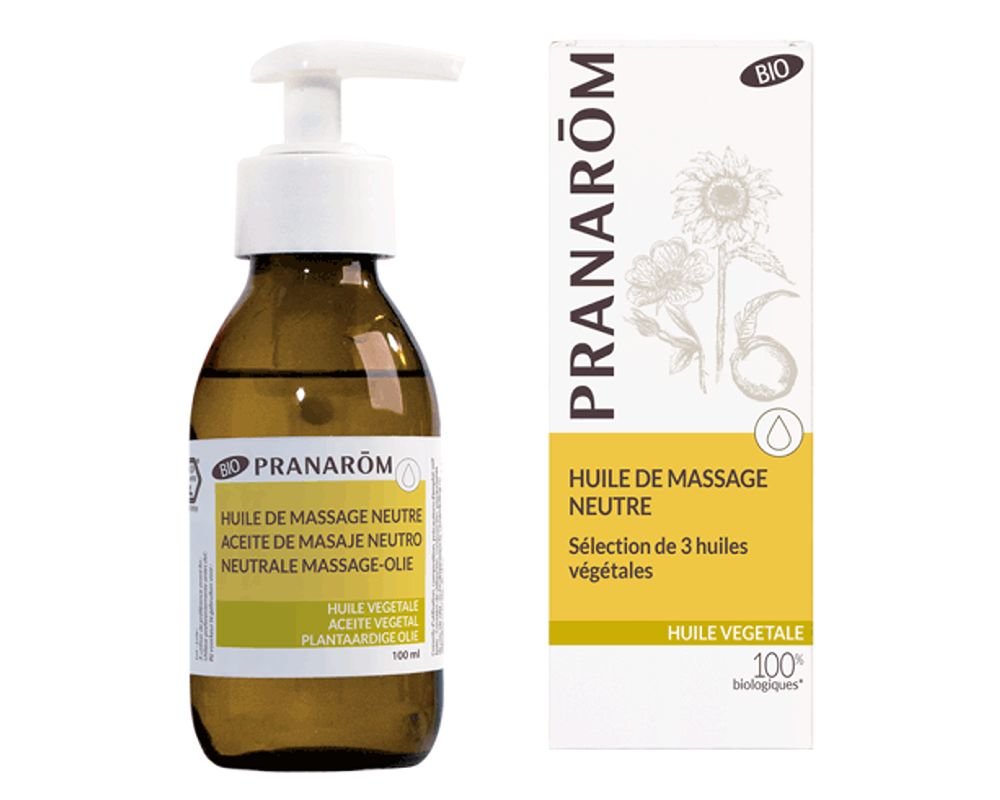 Huile de massage neutre bio - Pranarôme - 100 ml