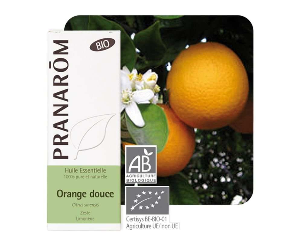 Huile essentielle d'Orange douce bio - Pranarôm - 10 ml