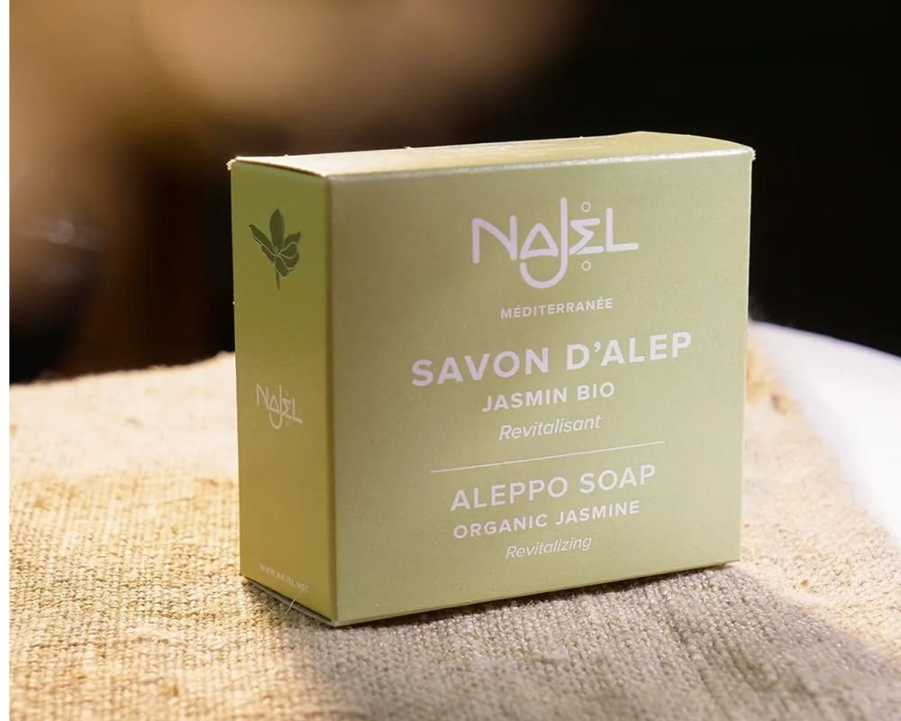 Savon D'Alep Parfumé Au Jasmin Najel - 100 G - Neuf