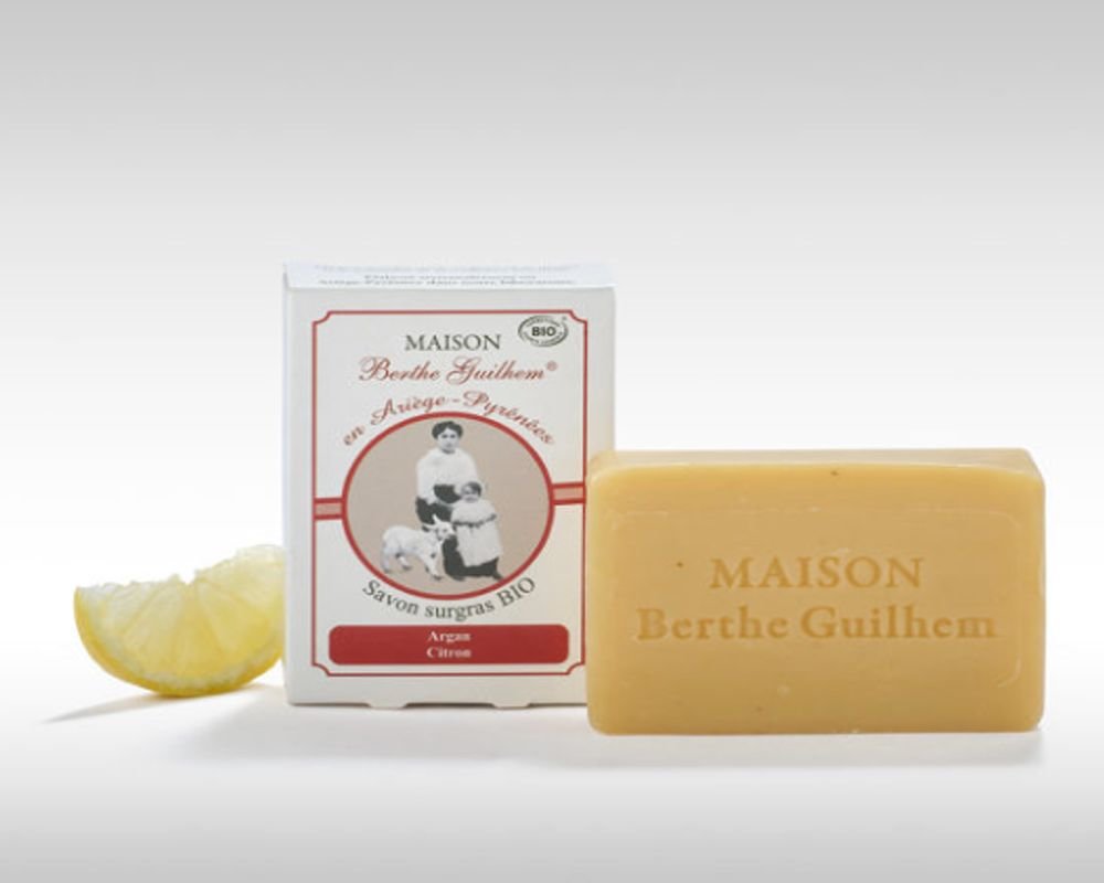 Maison Berthe Guilhem Savon Lait De Chèvre Savon au lait de chèvre - Argan - Citron - 100g - Berthe Guilhem