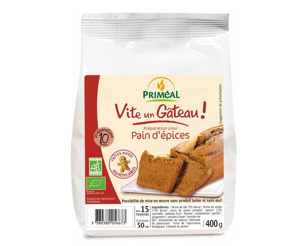 Quickly A Cake Gingerbread 400g Bio Prima C Al Quickly A Cake Gingerbread 400g Bio Prima C Al
