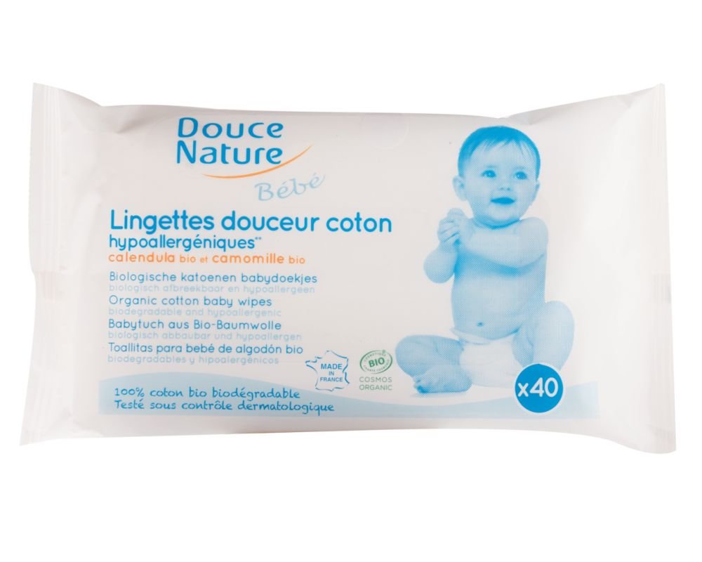 Biodegradable Baby Wipes 40 Wipes Bio Douce Nature