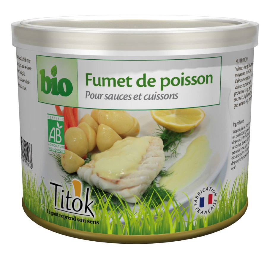 Bouillon de poisson - 90g - bio - Titok