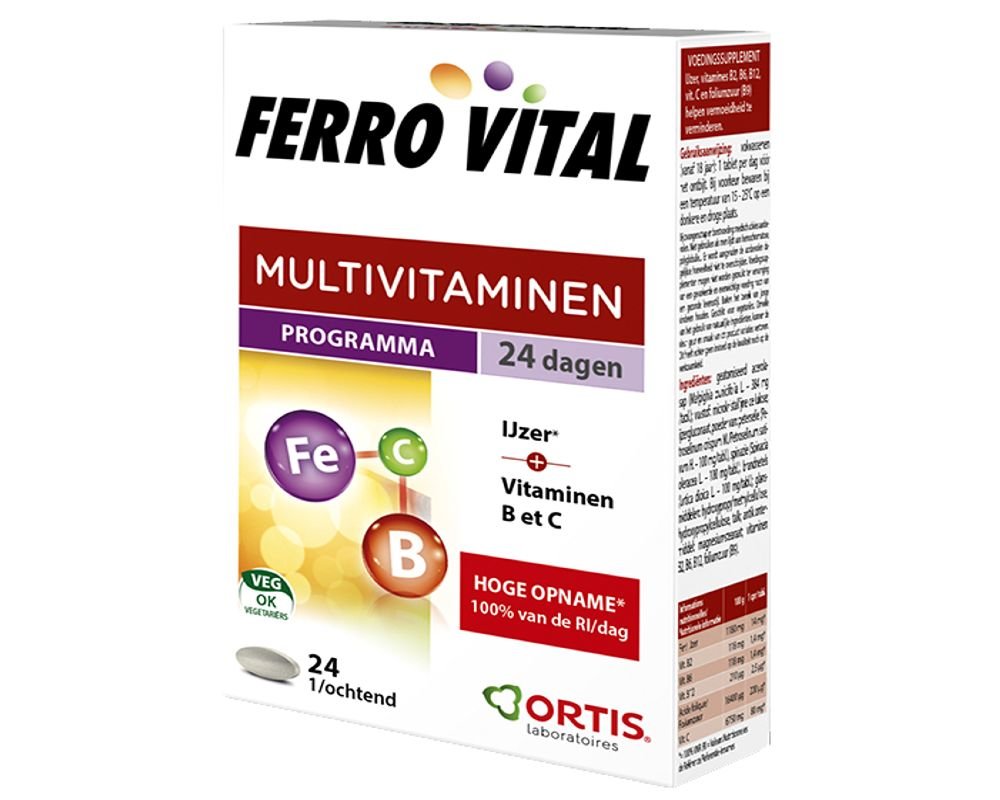 Ferro Vital Ortis 24 Tablets
