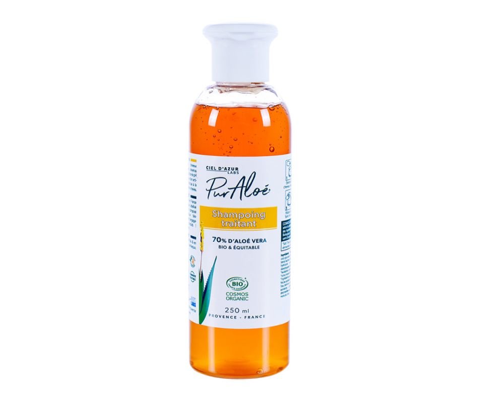 Shampoo Aloe Vera for hair full of toasts - bio - 250ml - Pure Aloe