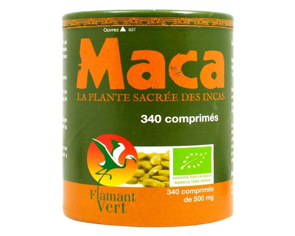 Food Supplement Maca 340 Tablets 170g Green Flamingo