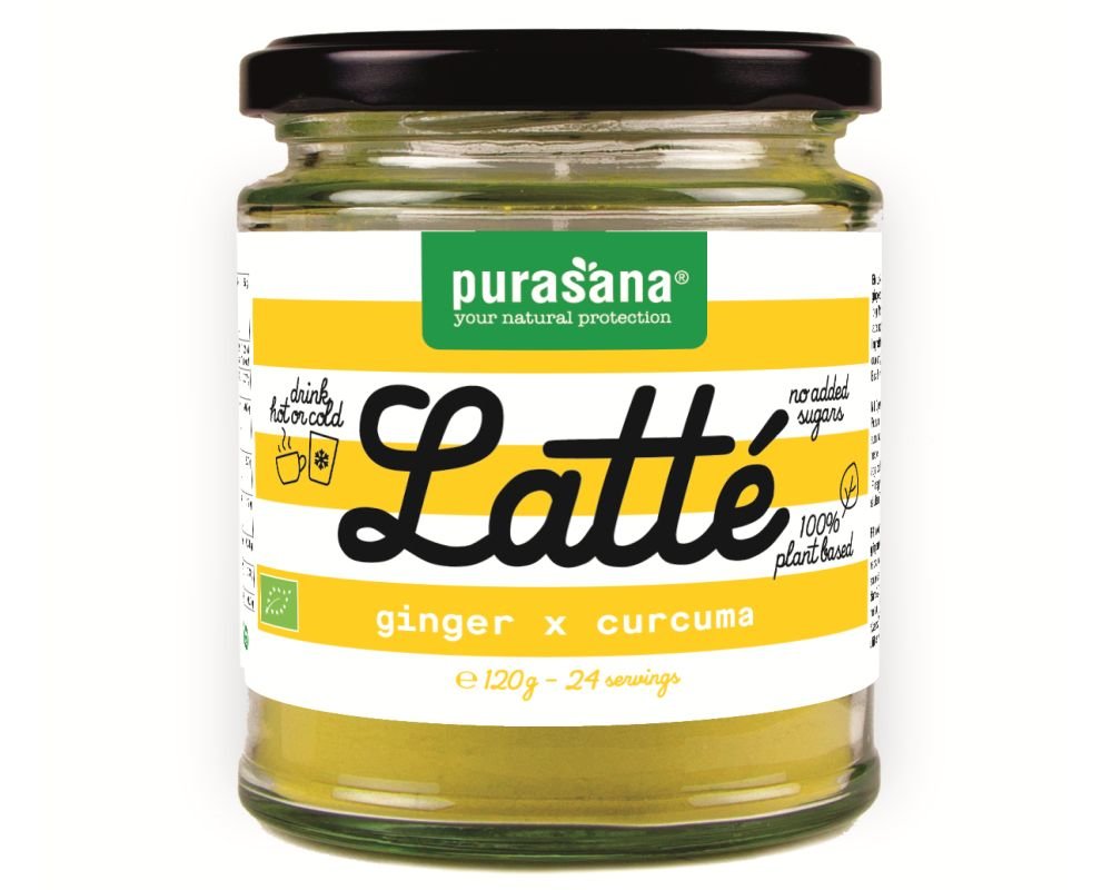 Ginger Turmeric Latte Organic Instant Drink Purasana 120 G