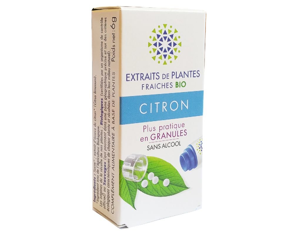 Organic Lemon Fresh Plant Extract In Granules Kosmeo