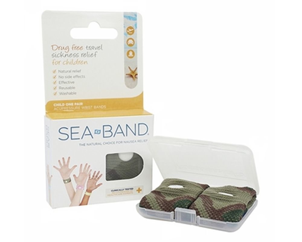 Motion Sickness Sea Band Bracelets Children 2 Green Bracelets