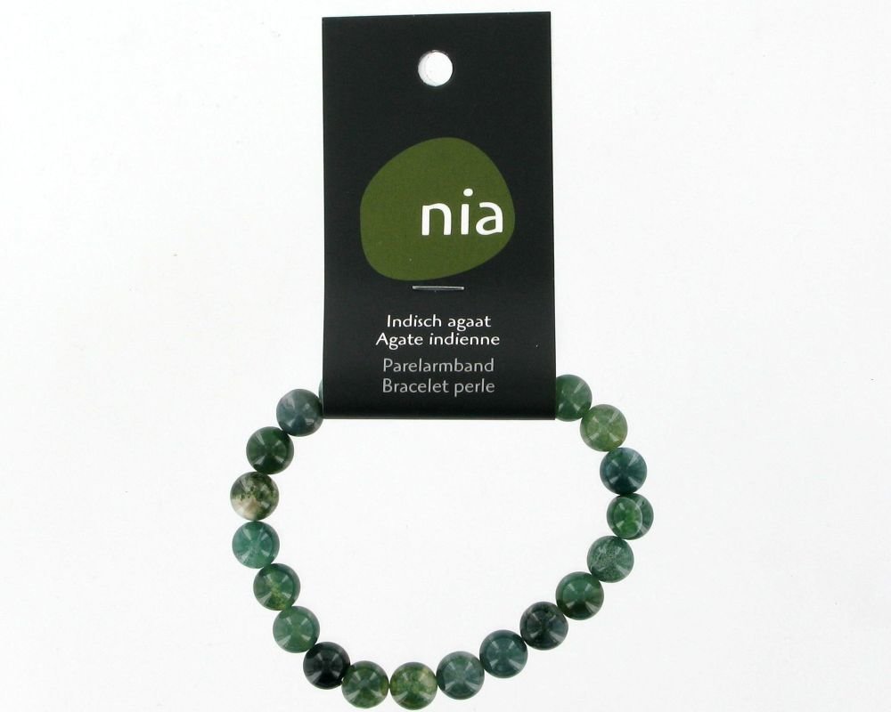 Bracelet perle - Agate Indienne - Pierres naturelles - Nia