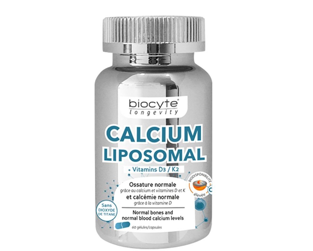 Liposomal Calcium Vitamins D3 K2 60 Capsules