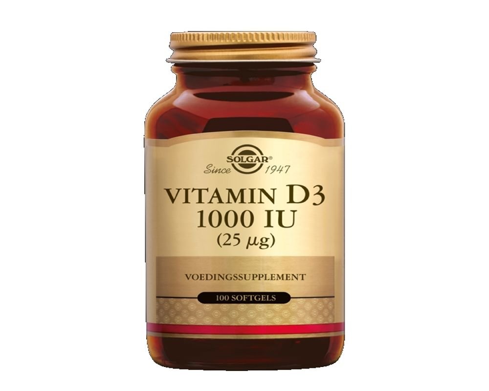 onpeilbaar vertraging hoofd Vitamin D3 25 mcg (1000 IU) - Solgar - 100 softgels