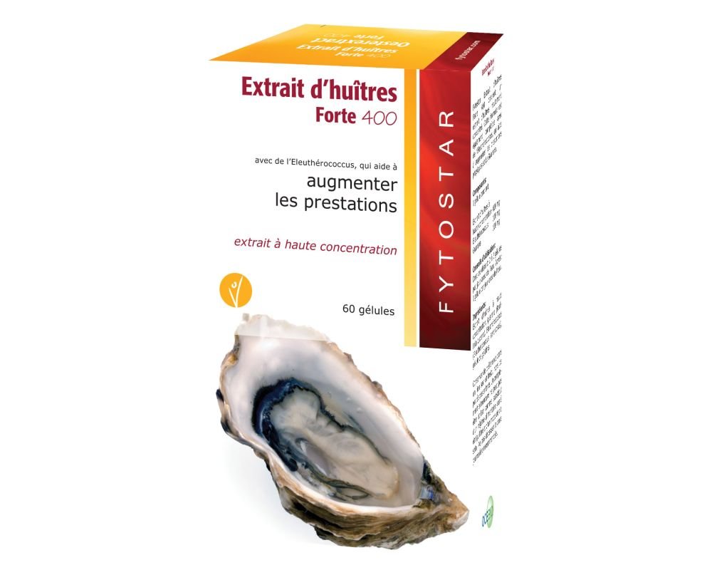 Oyster Extract Strong 400 Fytostar 60 Capsules