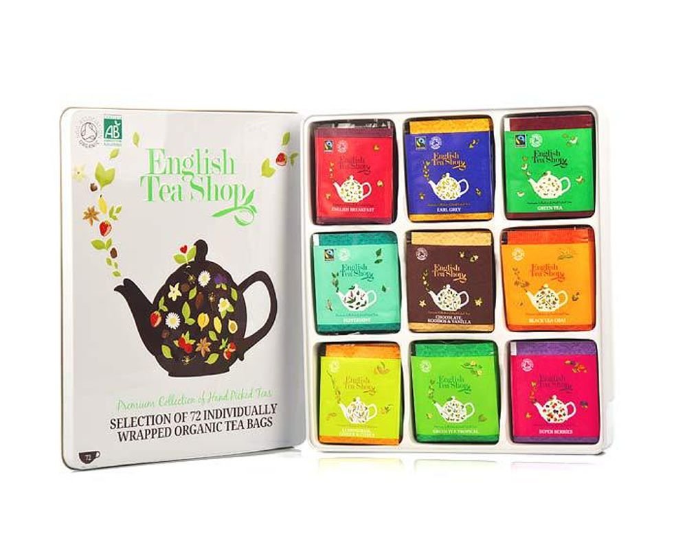 Set cadeau Premium en métal - English Tea Shop - Thés et tisanes bio
