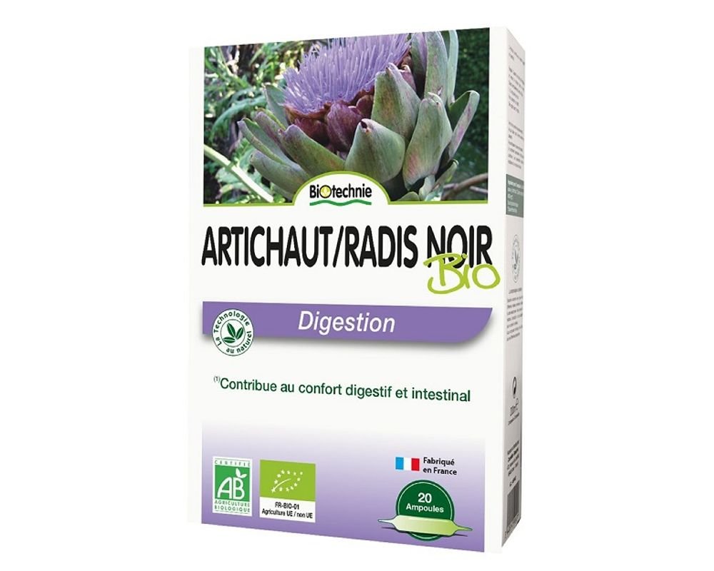 Artichoke Organic Black Radish Biotechnology 20 Ampoules
