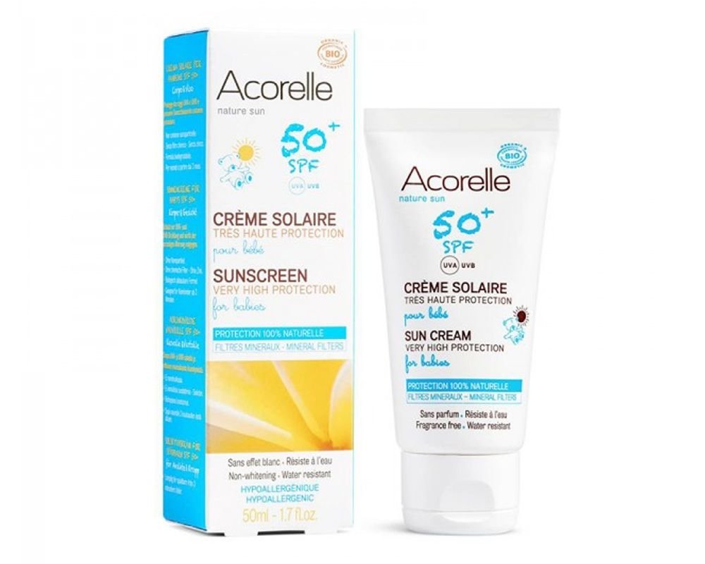 Baby Sun Cream Spf 50 Organic Acorelle 50 Ml Baby Sun Cream Spf 50 Organic Acorelle 50 Ml
