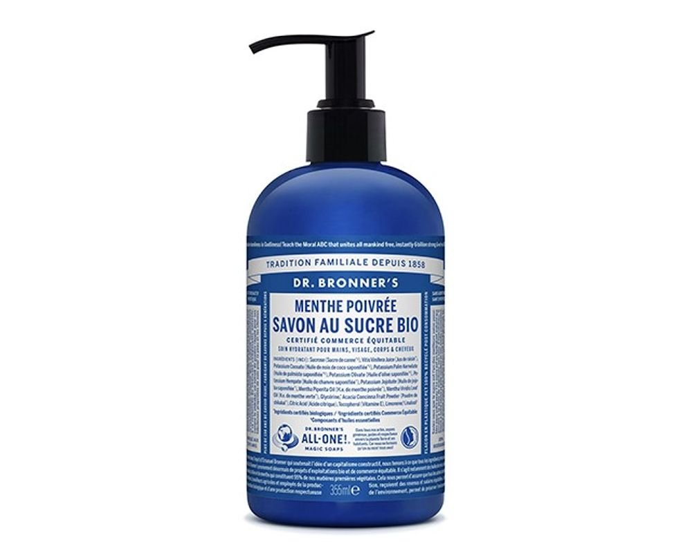 Soap With Sugar - Peppermint Organic Dr Bronner's - 355 Ml