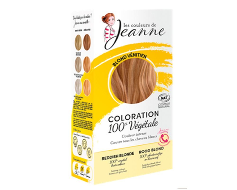Les Couleurs De Jeanne Avant Après Coloration 100% Bio et Végétale Blond vénitien - Les couleurs de Jeanne