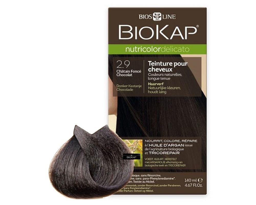 Biokap Nutricolor Delicato 2 9 Chatain Fonce Chocolat 140 Ml