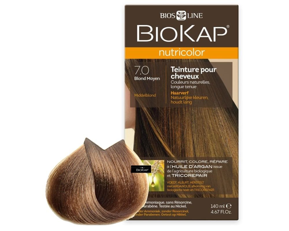 Biokap Nutricolor 7 0 Medium Blonde 140 Ml Bios Line
