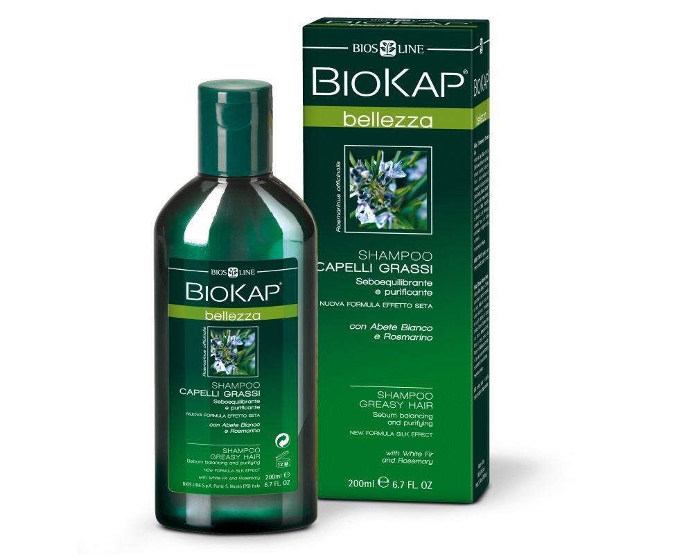 Oily Hair Shampoo Biokap Bellezza 200 Ml Bios Line