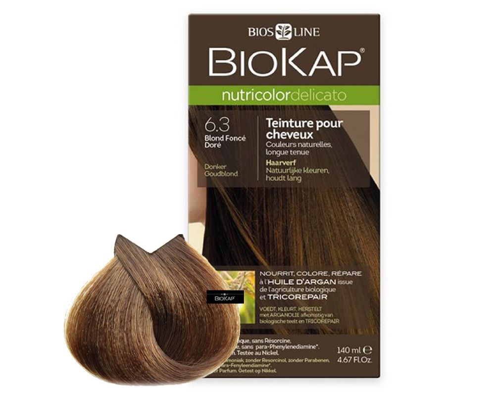 Biokap Nutricolor Delicato 63 Blond Foncé Doré 140 Ml Bios Line