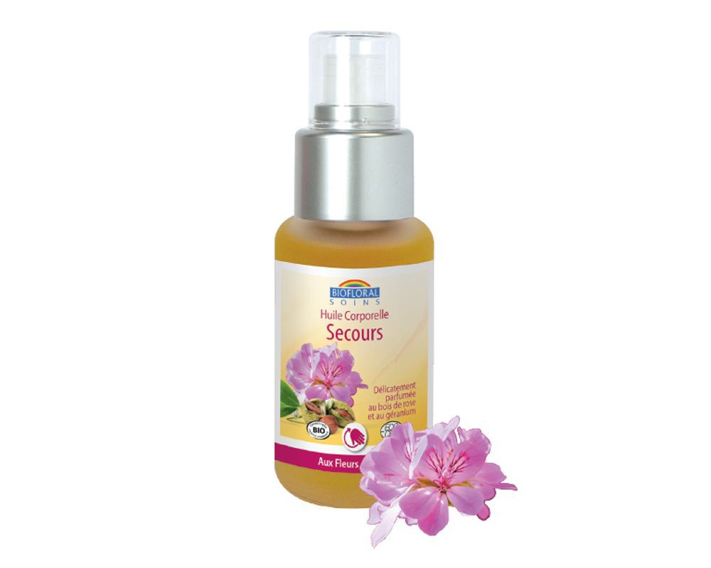 Body Oil With Bach Flowers Rescue Remedy Bio 50 Ml