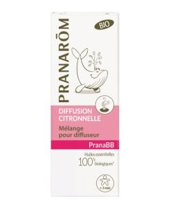 PranaBB - Diffusion citronnelle - sans emballage BIO, 10 ml