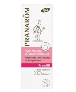PranaBB - Huile de massage défenses naturelles - sans emballage BIO, 10 ml