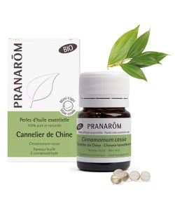 Cannelier de  Chine - Perles d'huile essentielle BIO, 60 capsules