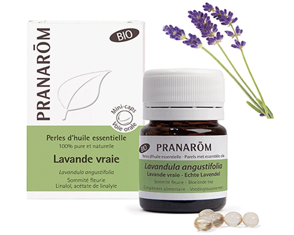 Lavande vraie bio - Perles d'huile essentielle - Pranarôm