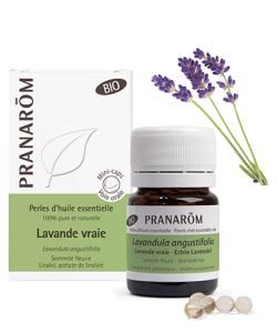 Lavande vraie - Perles d'huile essentielle BIO, 60 capsules