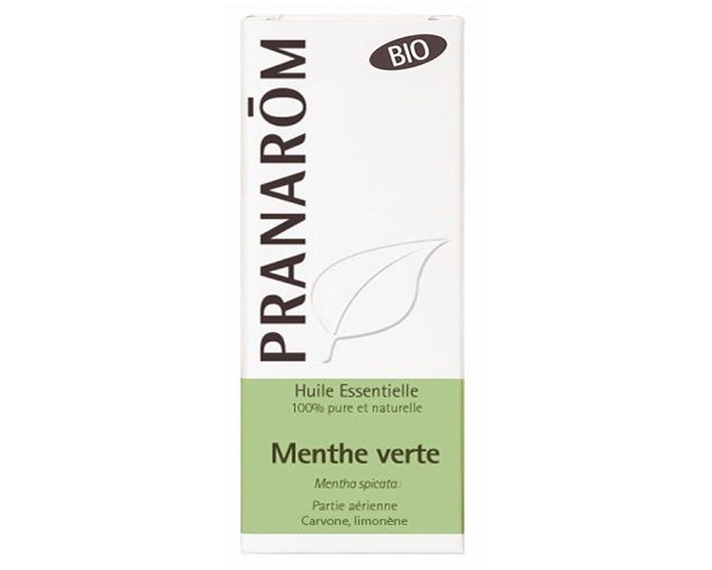 Menthe verte bio partie aérienne - Huile essentielle Pranarôm - 10 ml