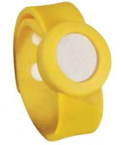 Bracelet Aromawatch Jaune - diffuseur d'huiles essentielles, pièce