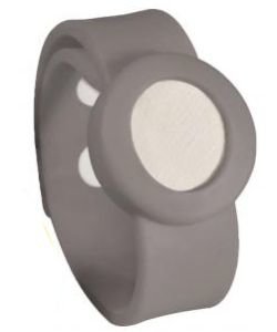 Bracelet Aromawatch Gris - diffuseur d'huiles essentielles, pièce