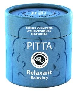 Pitta - Relaxing - Natural Ayurvedic Incense Cones, 15 cones