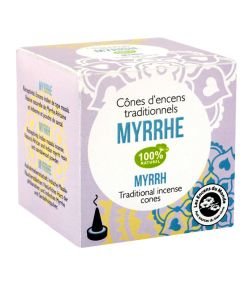 Myrrh Indian Incense Cones, 12 cones