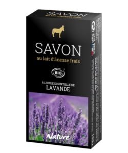 Savon au lait d'ânesse - Lavande BIO, 100&nbsp;g