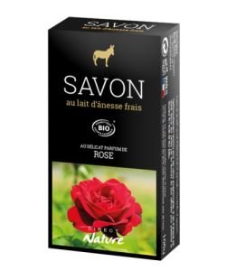 Donkey milk soap - Rose BIO, 100&nbsp;g