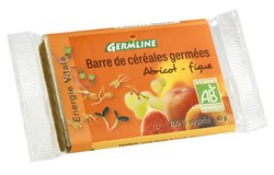 Barre de céréales germées : Abricot - Figue BIO, 40 g