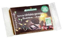 Barre de céréales germées : Guarana - Chocolat - DLU 30/07/2018 BIO, 40 g