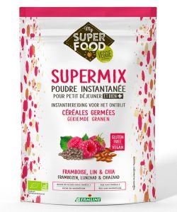SuperMix - Poudre petit-déjeuner - Framboise, Lin & Chia BIO, 350 g