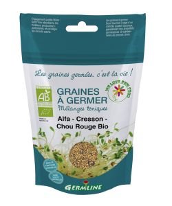 Graines à germer - Alfa - Cresson - Chou rouge BIO, 150 g