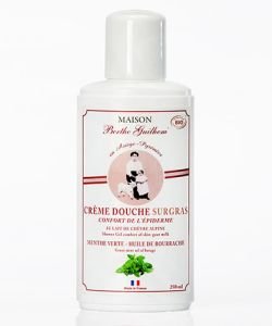 Crème douche surgras - Menthe verte & Bourrache - DLUO 01/2018 BIO, 250 ml