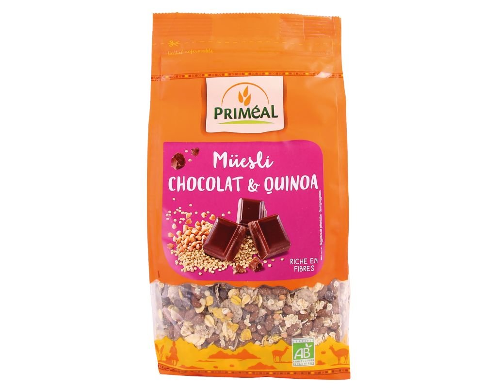 Muesli chocolat & quinoa bio Priméal 350 g
