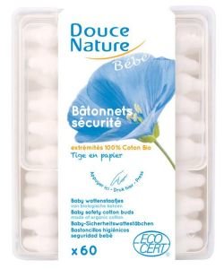 Bâtonnets sécurité Bébé BIO, 60 bâtonnets