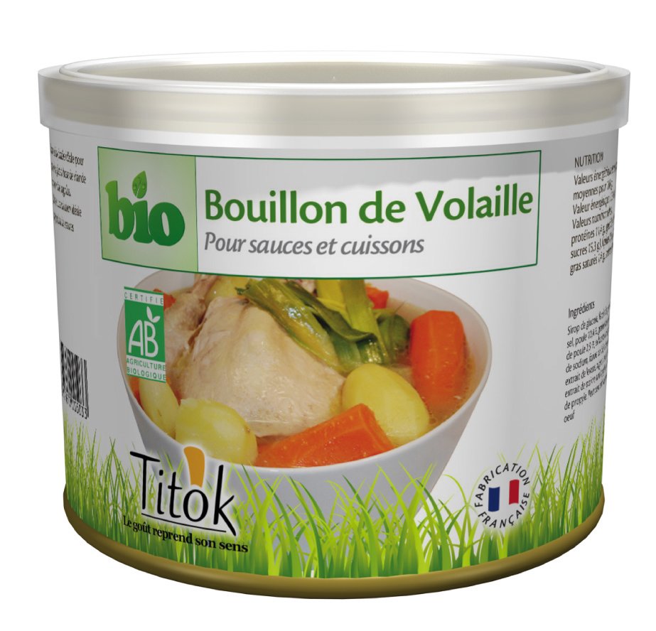 Bouillon de volaille 90g bio Titok