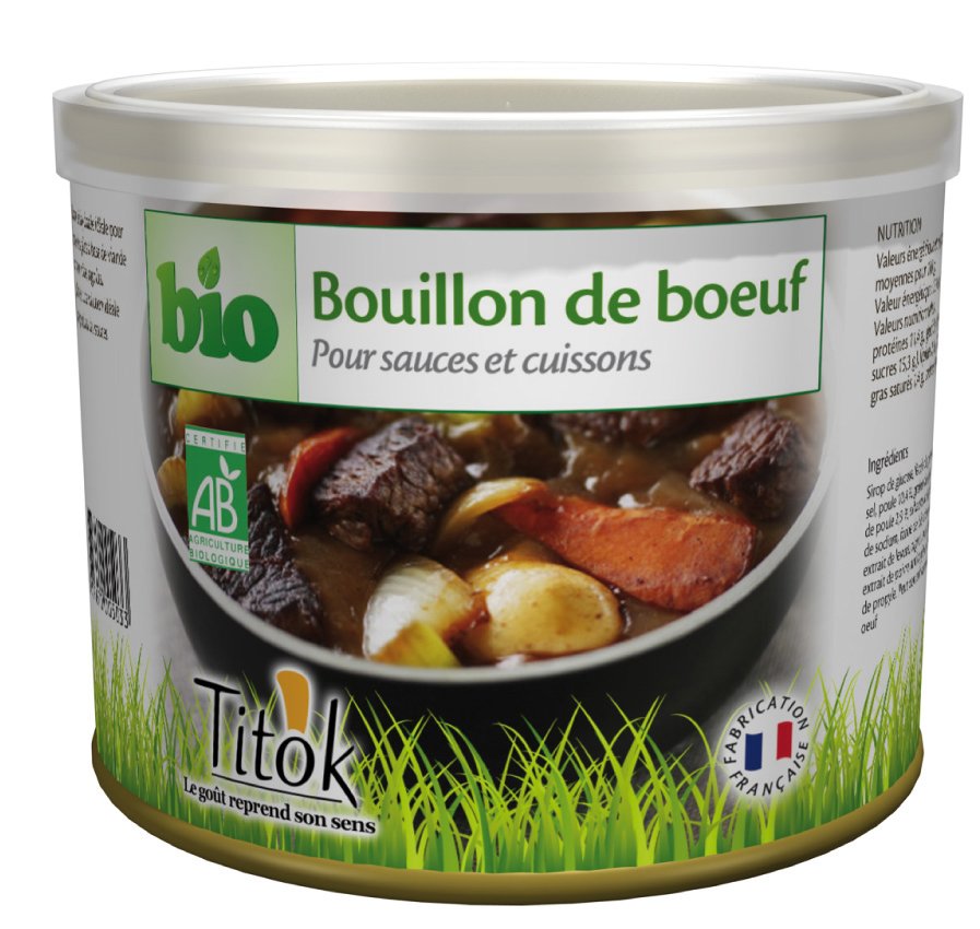 Bouillon de boeuf 90g bio Titok