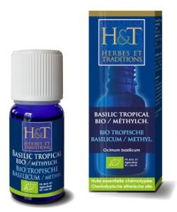 Basilic tropical à méthylchavicol (Ocimum basilicum) BIO, 10 ml