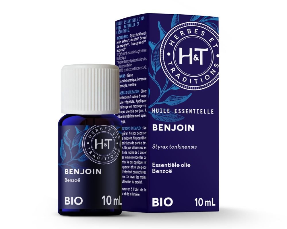 Benjoin bio - Huile essentielle - Herbes & Traditions - 10 ml